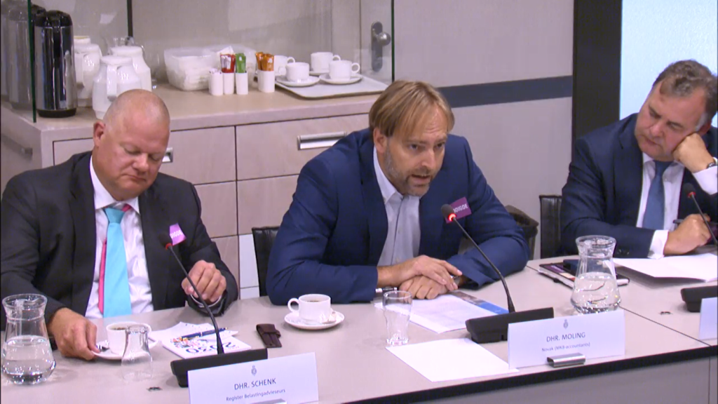 Marco Moling te gast bij commissievergadering